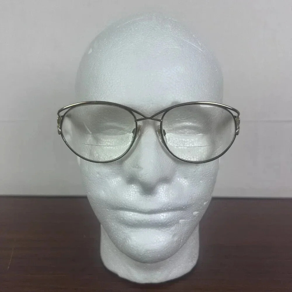 Vintage Silhouette M6264 Oval Glasses FRAME ONLY Women Tribal Gold 56/17/135‎